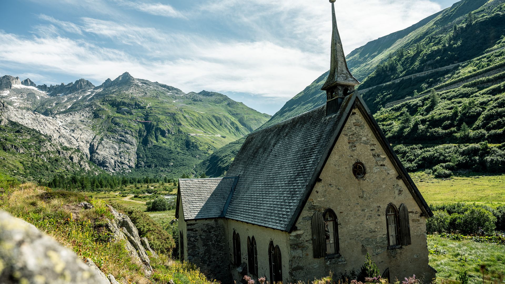 Anglikanische Kirche in Gletsch